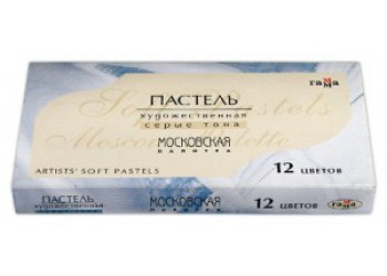 Пастель сухая Московская палитра 12 цв (серые тона)