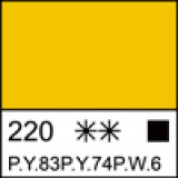 Желтая средняя акрил Ладога 220мл