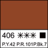 Сиена жженая акрил Ладога 100мл