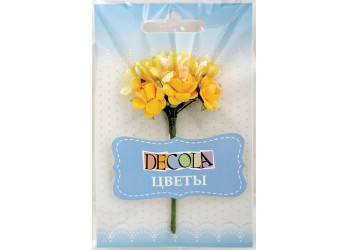 "Decola" Цветы из бумаги, желтые