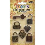 "Decola" Ключи и замки "Vintage", 7 шт