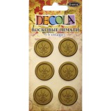 "Decola" Печати-наклейки восковые "Vintage", 6 шт