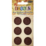"Decola" Печати-наклейки восковые "Vintage", 6 шт